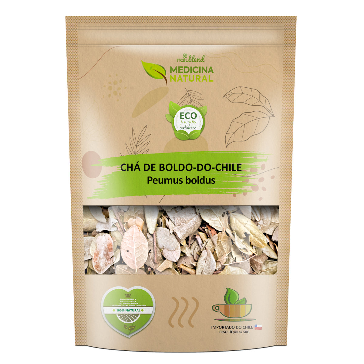 Chá de Boldo do Chile - Peumus boldus - Medicina Natural