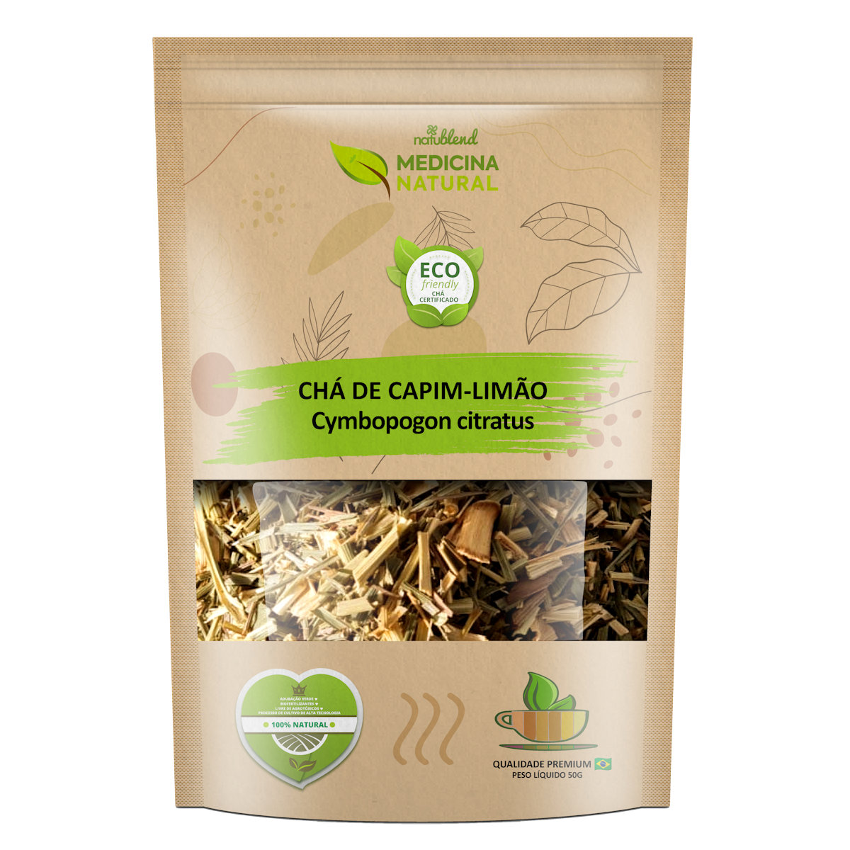 Chá de Capim Limão - Cymbopogon citratus - Medicina Natural