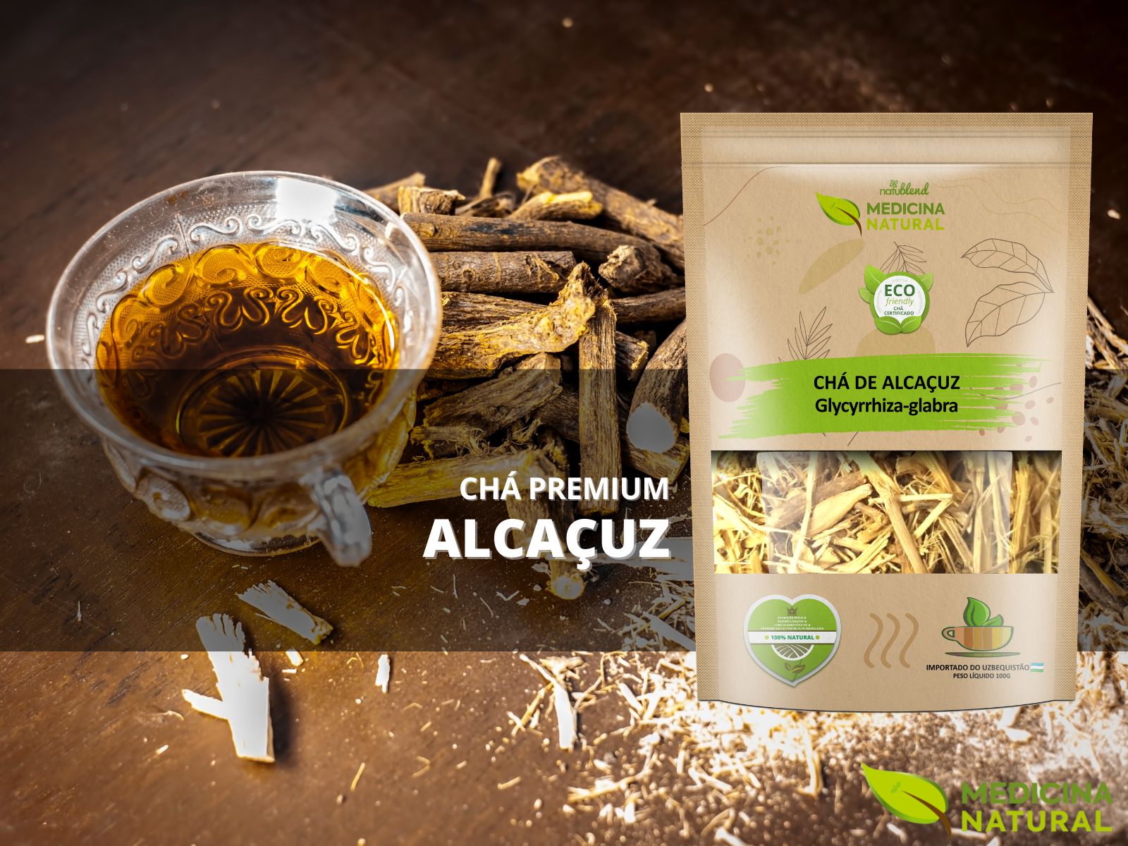 Chá de Alcaçuz - Glycyrrhiza glabra - Medicina Natural