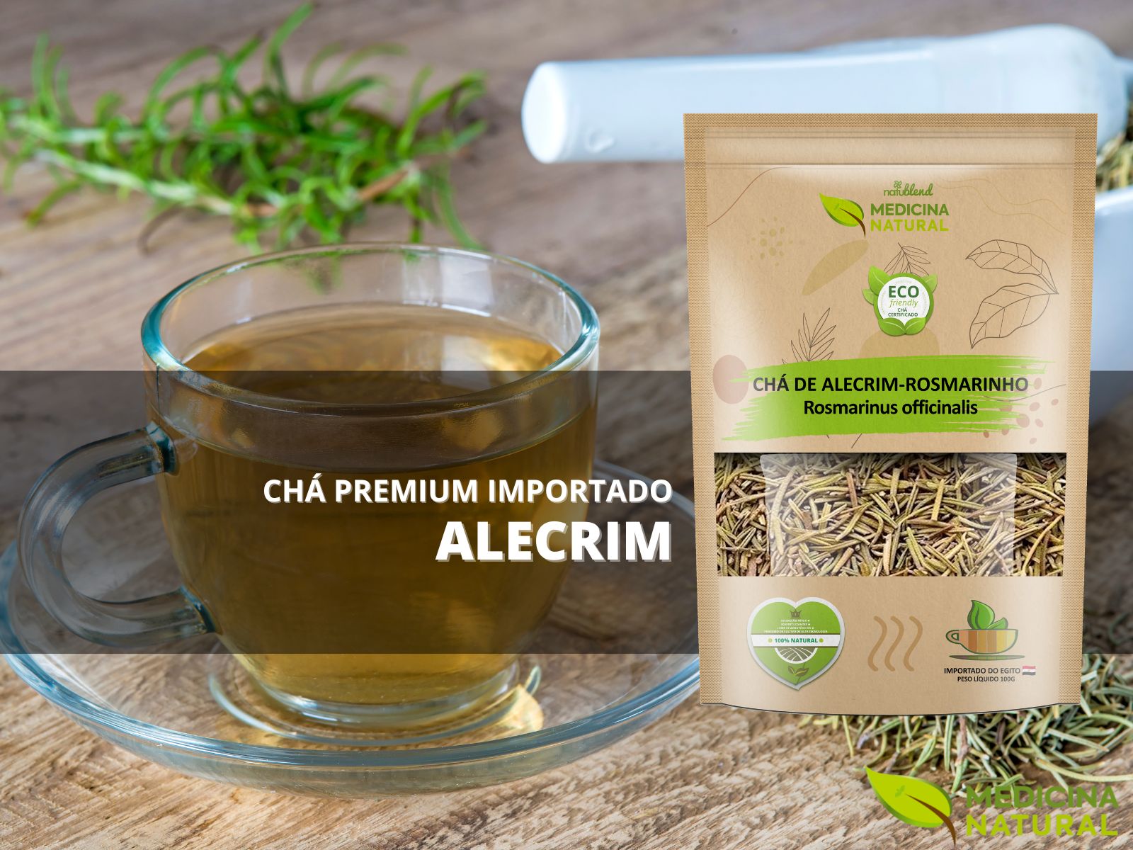 Chá de Alecrim Rosmarinho - Rosmarinus officinalis - Medicina Natural