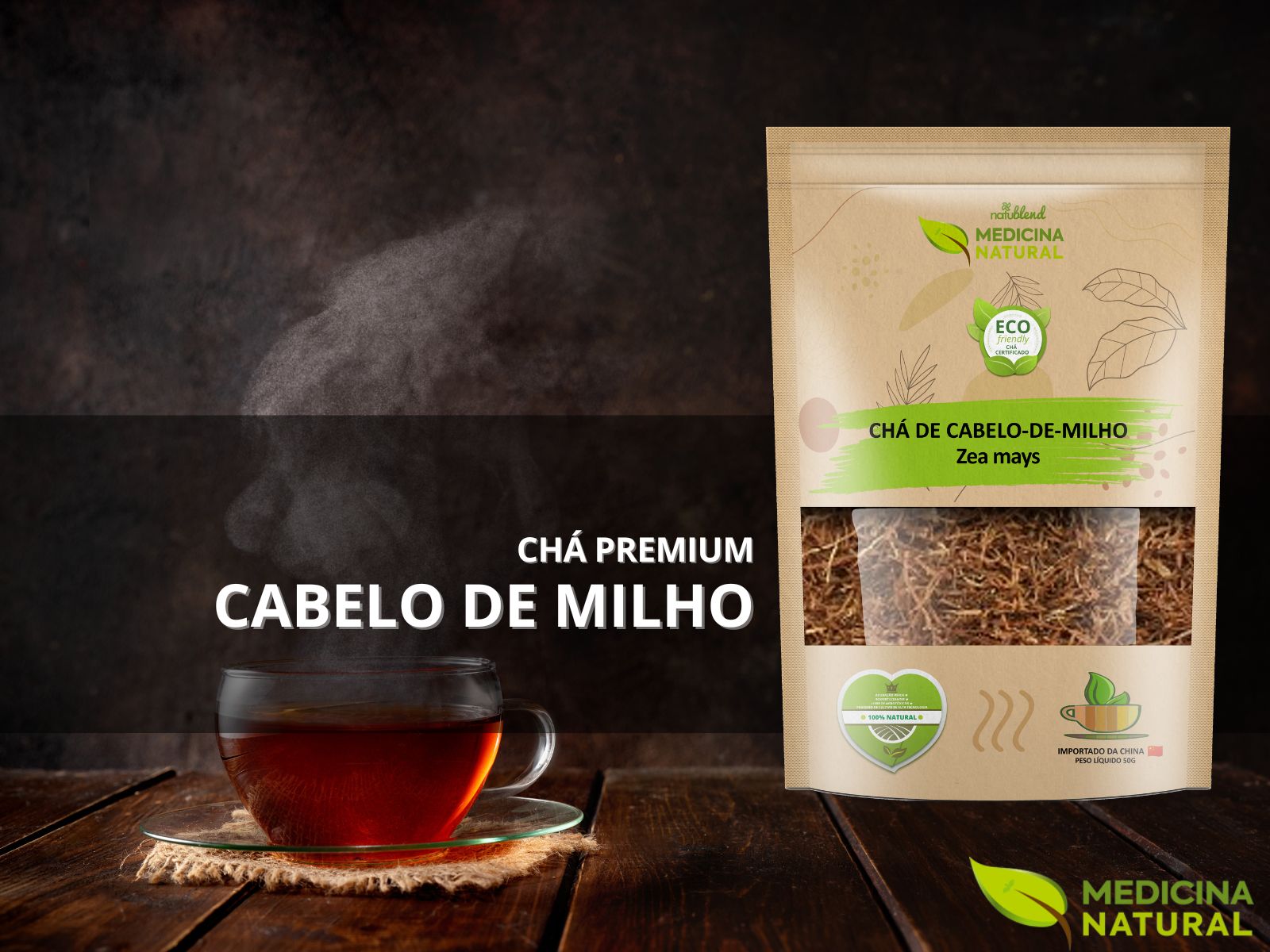 Chá de Cabelo de Milho - Zea mays -Medicina Natural