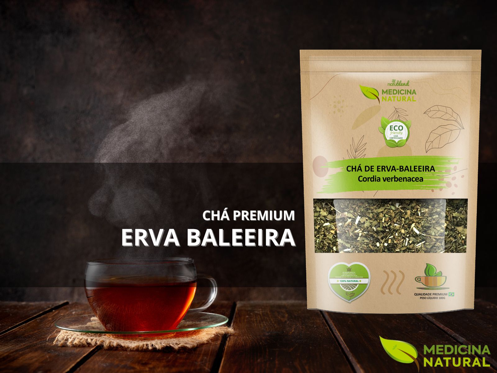 Chá de Erva Baleeira -Cordia verbenacea -Medicina Natural