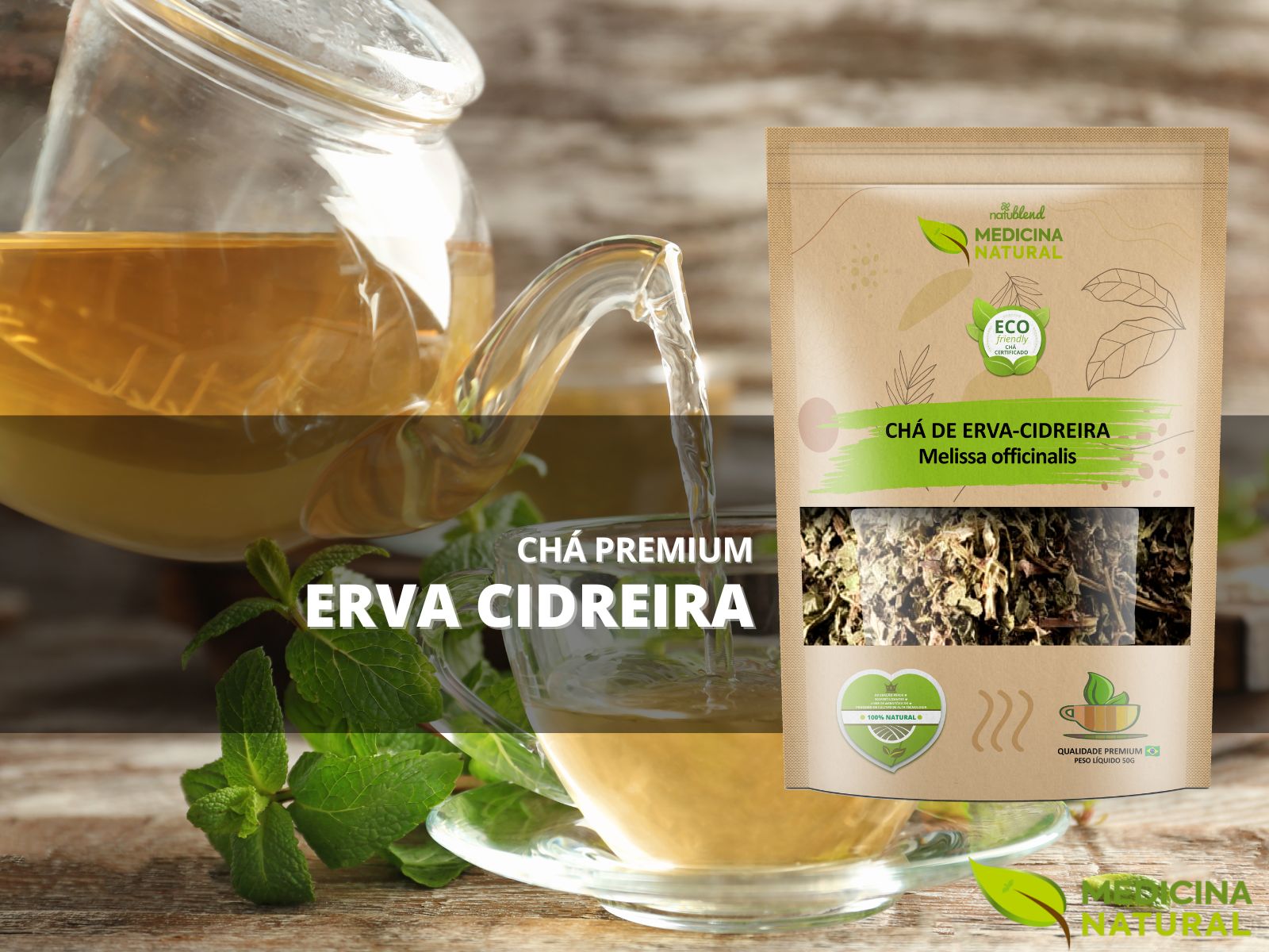 Chá de Erva Cidreira - Melissa officinalis - Medicina Natural