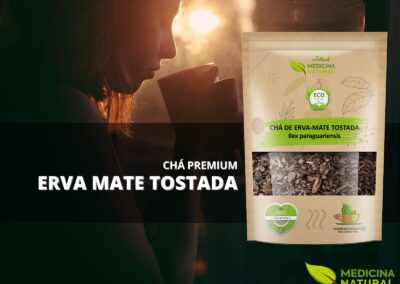 Chá de Erva Mate Tostada - Ilex paraguariensis - Medicina Natural