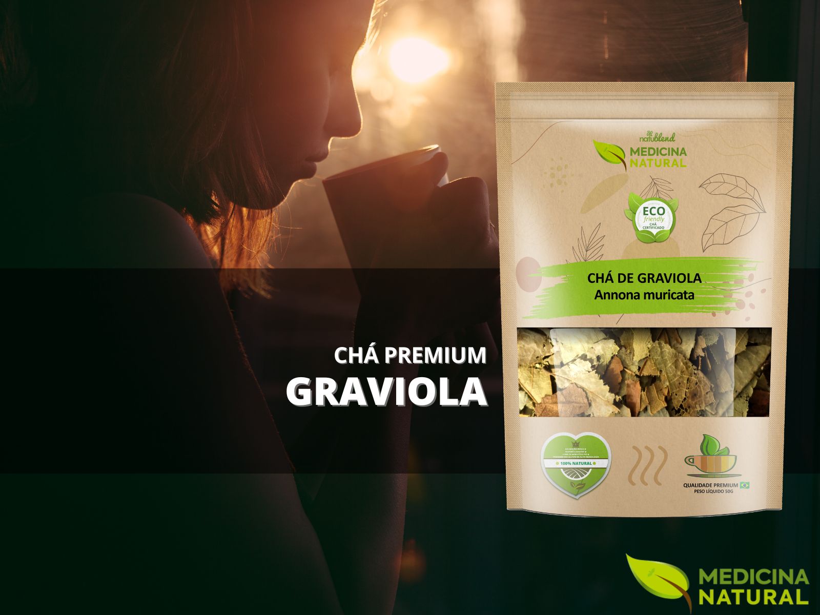 Chá de Folhas de Graviola - Anonna muricata - Medicina Natural