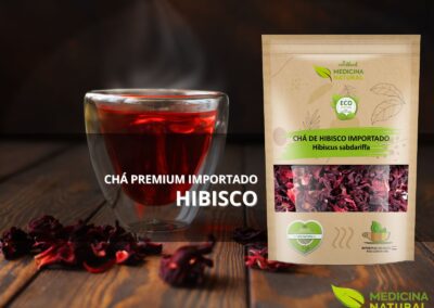 Chá de Hibisco - Hibiscus sabdariffa -Medicina Natural