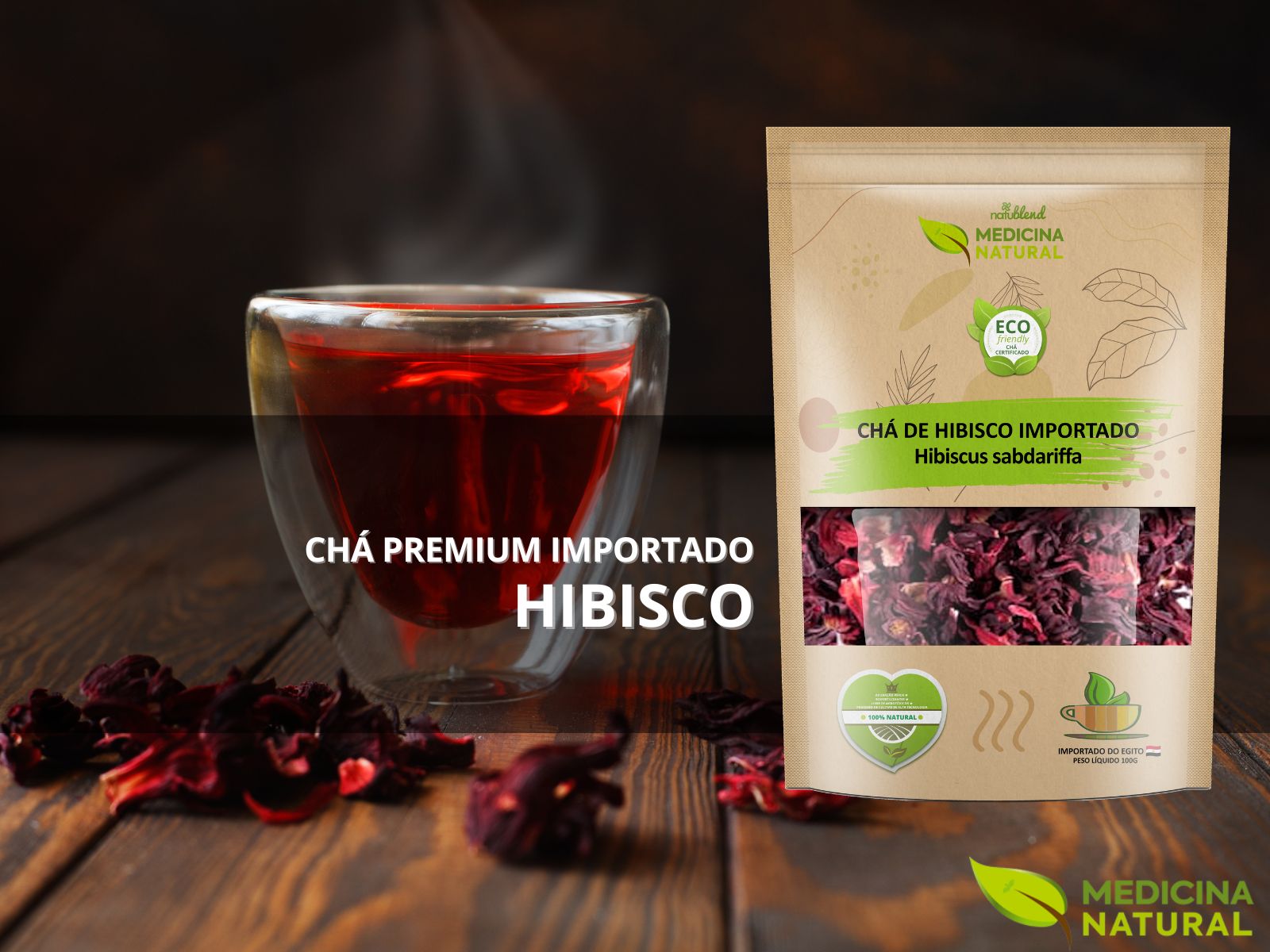 Chá de Hibisco – Hibiscus sabdariffa -Medicina Natural Chá de Hibisco - Hibiscus sabdariffa -Medicina Natural