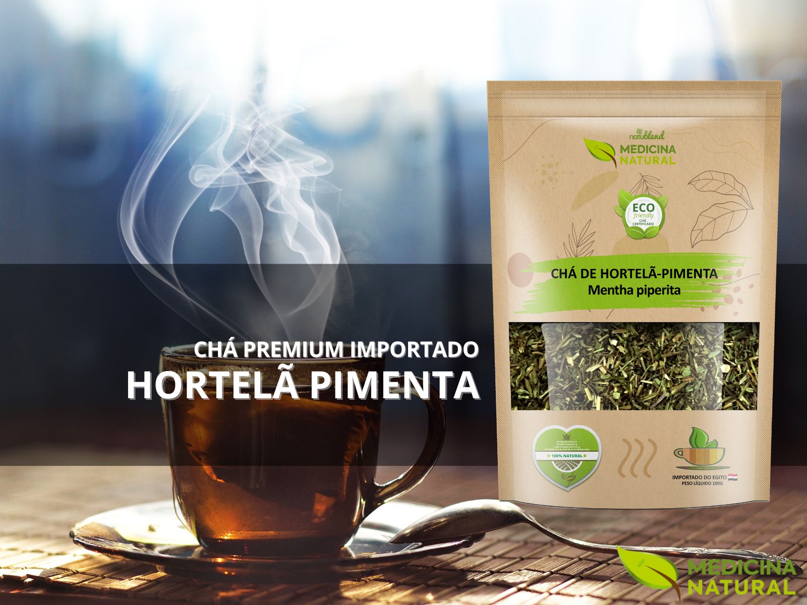 Chã de Hortelã Pimenta - Mentha piperita - Medicina Natural