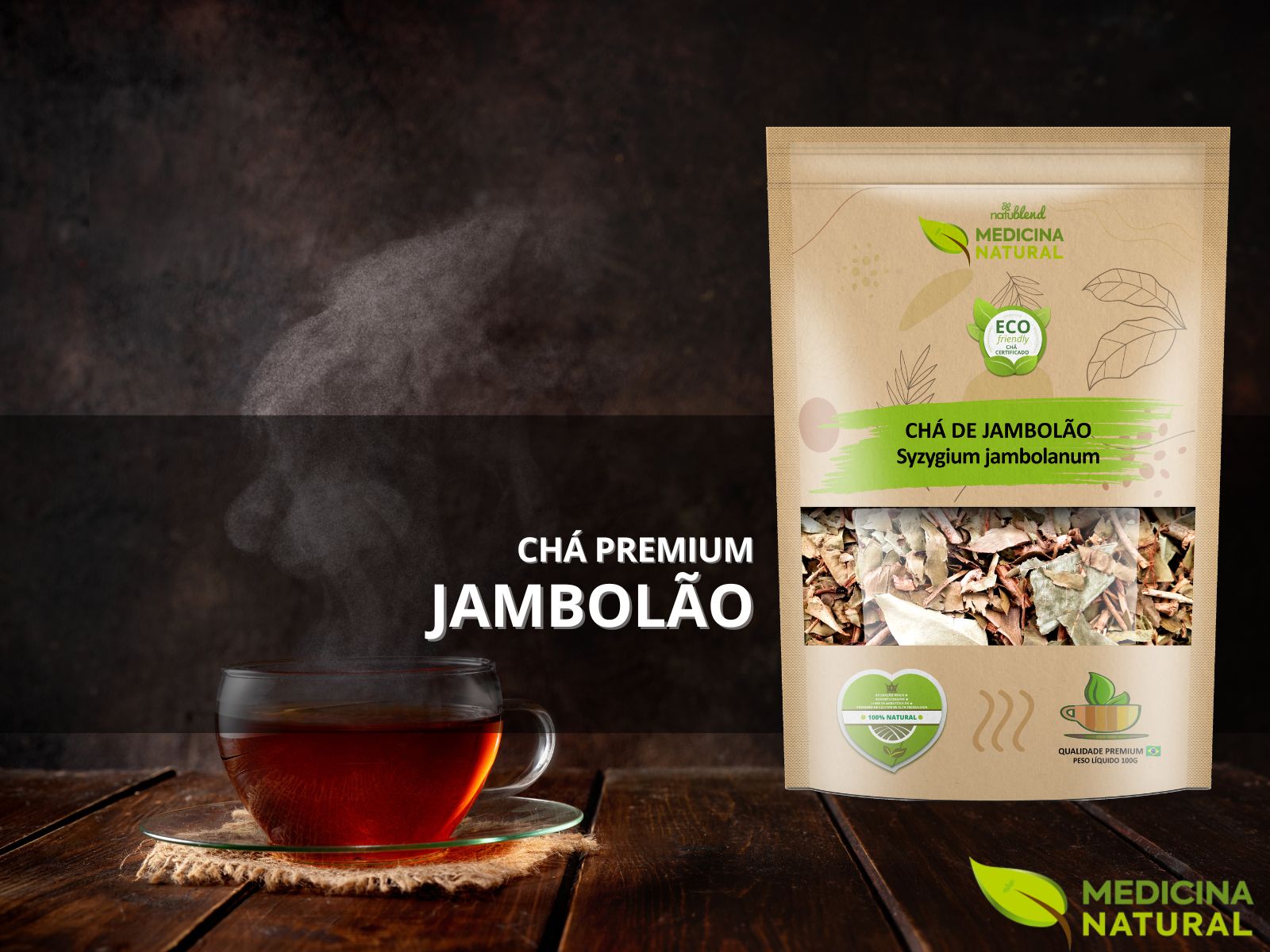 Chá de Jambolão - Syzygium jambolanum - Medicina Natural