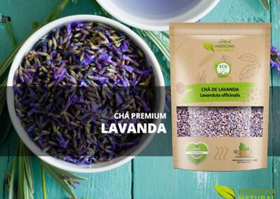 Chá de Lavanda - Alfazema Super Azul - Lavandula officinalis - Medicina Natural