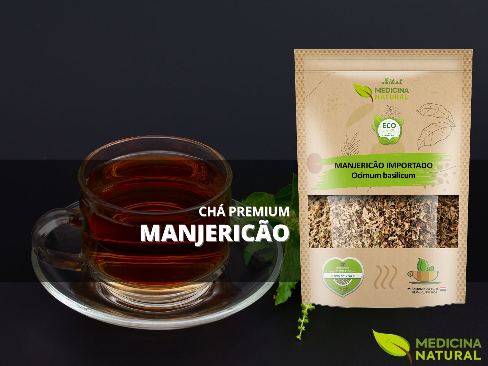 Chá de Manjericão - Ocimum basilicum - Chás e Especiarias - Medicina Natural