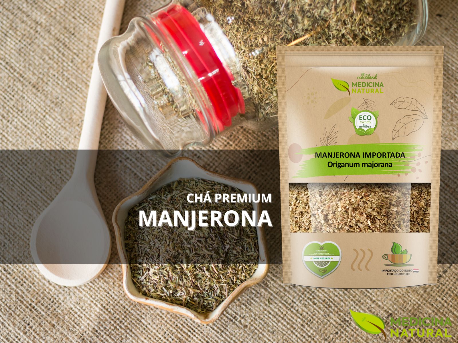 Chá de Manjerona - Origanum majorana - Medicina Natural