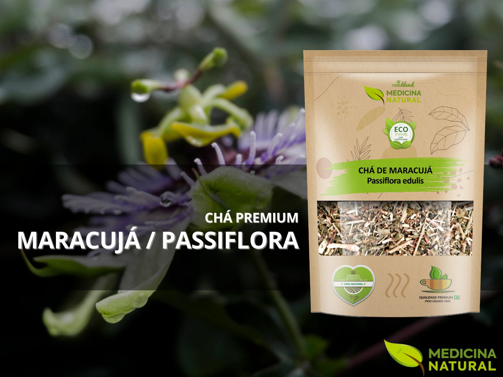 Chá de Maracujá - Passiflora edulis -Medicina Natural