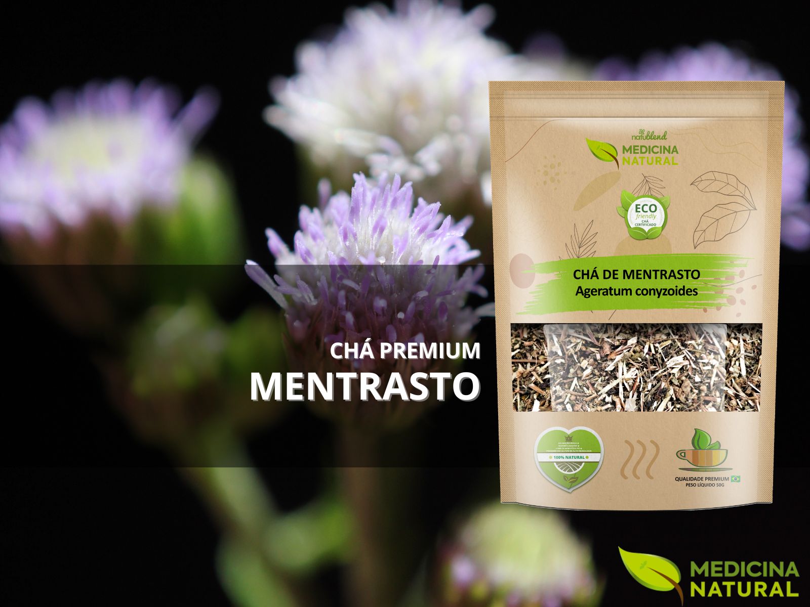 Chá de Mentrasto - Ageratum conyzoides - Medicina Natural