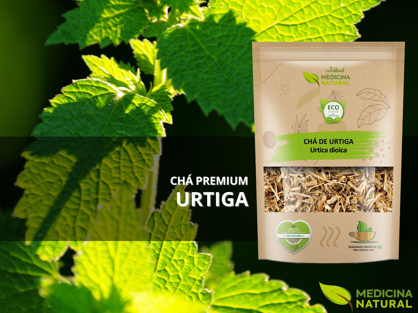 Chá de Urtiga – Urtica dioica – Premium
