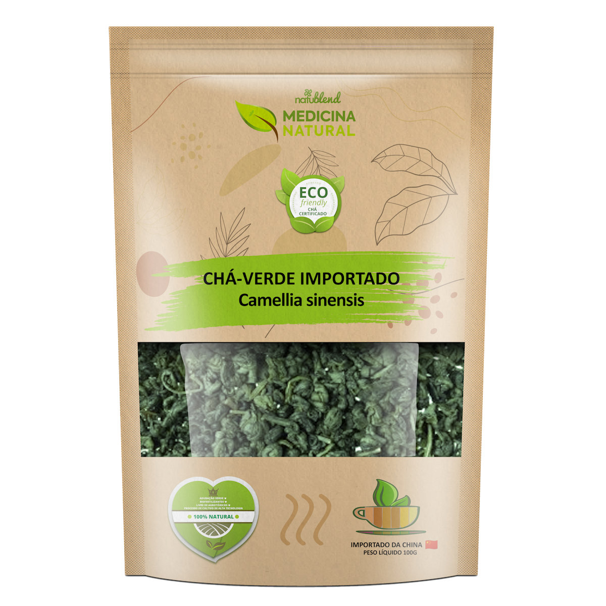 Chá Verde Importado - Camellia sinensis - Medicina Natural