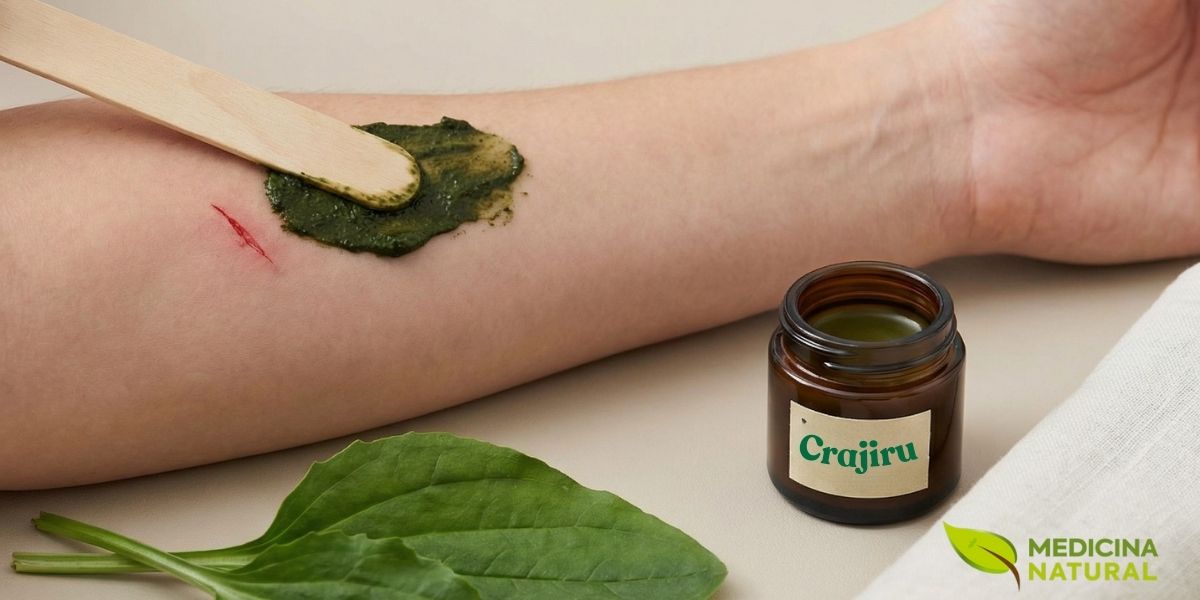 Estudos científicos confirmam o que a tradição já sabia: o crajiru acelera a cicatrização. Os compostos da planta estimulam a proliferação de fibroblastos e a síntese de colágeno, processos essenciais para a regeneração tecidual.