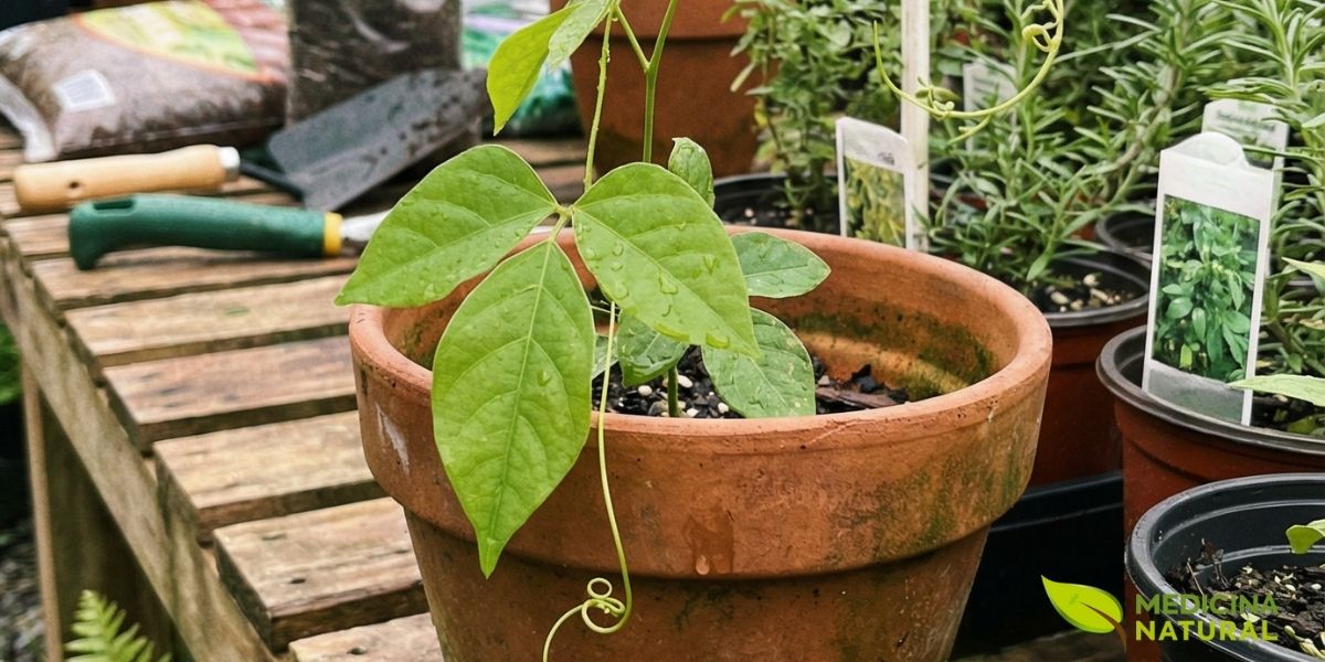 Cultivar crajiru em vaso é possível mesmo em apartamentos com varanda. A planta precisa de vaso grande (mínimo 20 litros), substrato rico em matéria orgânica e um suporte para escalar. Em 6 meses, já é possível colher as primeiras folhas para uso medicinal. A poda regular estimula a ramificação lateral e aumenta a produção de folhas em até 40%. Nunca remova mais de 30% da folhagem de uma vez para não comprometer a fotossíntese e a recuperação da planta.