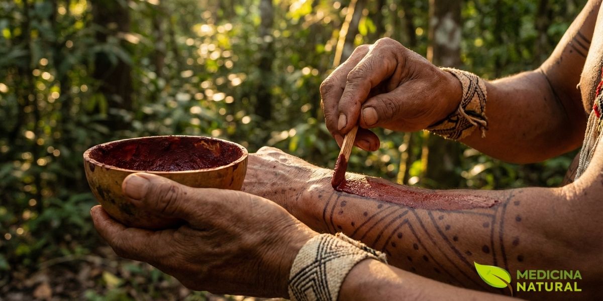 A pintura corporal com crajiru transcende a estética: para os povos indígenas amazônicos, ela carrega significados de proteção espiritual, identidade tribal e conexão com os ancestrais. Cada padrão geométrico conta uma história e marca momentos importantes da vida. A pintura corporal com crajiru não é apenas decorativa: para os povos indígenas, ela possui função protetora contra insetos e radiação solar, além de significados espirituais profundos ligados a rituais de passagem e cura.
