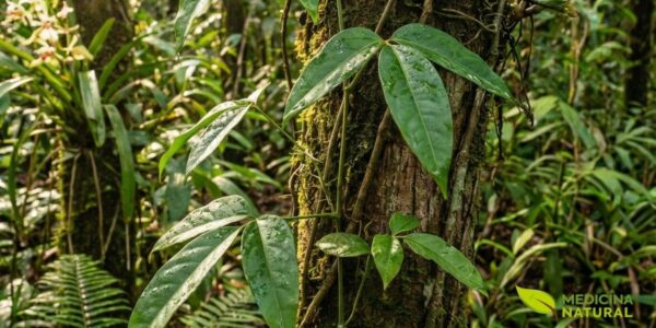 O crajiru cresce como trepadeira vigorosa, podendo alcançar mais de 10 metros de altura ao escalar árvores na floresta amazônica. Suas folhas trifoliadas são a parte mais utilizada na medicina tradicional, concentrando os compostos bioativos que conferem as propriedades terapêuticas à planta.
