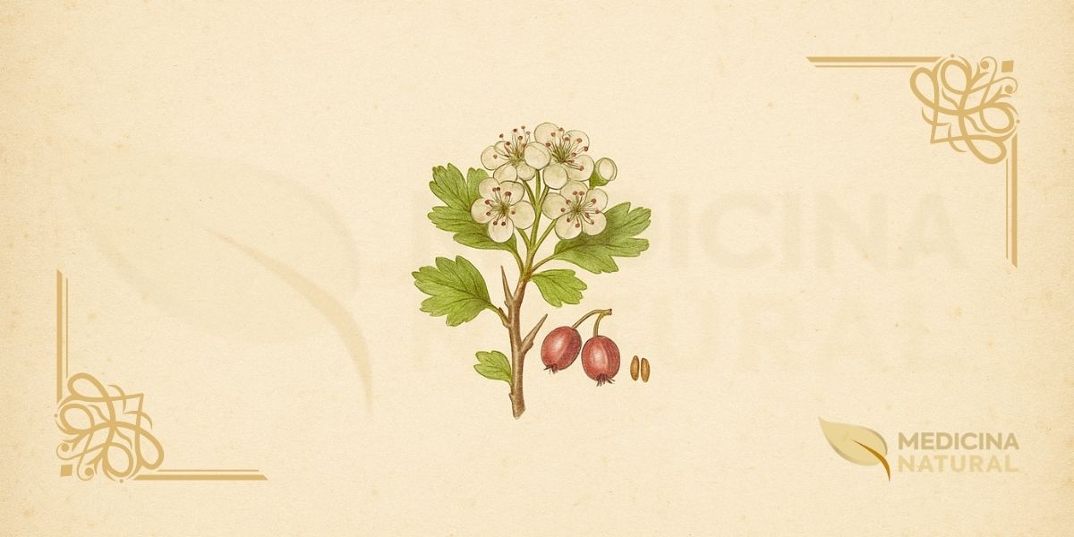 Ilustração botânica de Crataegus laevigata (Poir.) DC. (espinheiro-inglês, pilriteiro-de-duas-sementes, English hawthorn), árvore da família Rosaceae descrita por Poiret em 1798 e validada por De Candolle, nativa da Europa central e ocidental, mostrando ramo com folhas levemente lobadas, flores brancas ou rosadas de cinco pétalas com dois a três estilos, espinhos e frutos vermelhos com duas sementes, em estilo de enciclopédia botânica do século XIX.