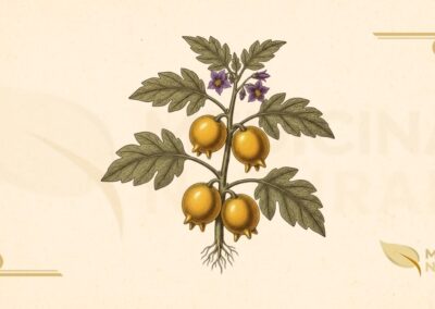 Solanum mammosum L. (Solanaceae) é uma erva robusta ou arbusto anual ou perene de curta duração, de 0,4 a 1 metro de altura. Caule ereto, ramificado, verde-acinzentado, coberto por tricomas estrelados e espinhos. Folhas alternadas, simples, ovadas a oblongas, de 5-10 cm × 4,5-9,5 cm, densamente peludas, com espinhos nas nervuras. Inflorescências em cimas escorpioides com 2-4 flores. Flores actinomorfas, hermafroditas, corola violeta a roxa, 1,8 cm de diâmetro, profundamente 5-lobada, anteras amarelas proeminentes. Fruto é uma baga piriforme de 4,5-5,5 cm, com 4-5 protuberâncias papilares na base, amarelo-brilhante quando maduro, polpa branca esponjosa com numerosas sementes pequenas. Nativa da América do Sul (Brasil, Colômbia, Equador, Peru), naturalizada em regiões tropicais e subtropicais da Ásia, África e Oceania. Sinônimos botânicos: Solanum platanifolium Sims, Solanum mammosum var. albiflorum Dunal. PLANTA TÓXICA: Contém alcaloides esteroidais (solanina, solamargina, solasonina). Dose tóxica: 20 mg de solanina.