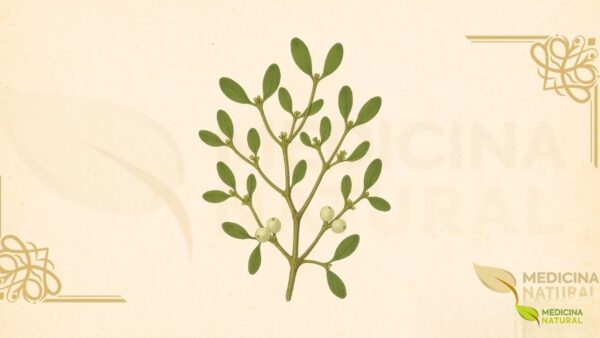 O Viscum album L. (Santalaceae) é um arbusto hemiparasita perene e dioico que forma tufos esféricos de 20 a 100 cm nos galhos de árvores hospedeiras. Possui caule dicotomicamente ramificado verde-amarelado, folhas opostas coriáceas de 2-8 cm, flores amarelo-esverdeadas inconspícuas e pseudobagas brancas translúcidas de 6-10 mm contendo sementes em polpa viscosa. Estabelece conexão vascular com o hospedeiro através de haustórios, obtendo água e sais minerais, mas mantém fotossíntese autônoma. Distribui-se pela Europa, Norte da África e Ásia temperada até 1.400 m de altitude, com três subespécies principais que se especializam em diferentes hospedeiros, influenciando sua composição fitoquímica.
