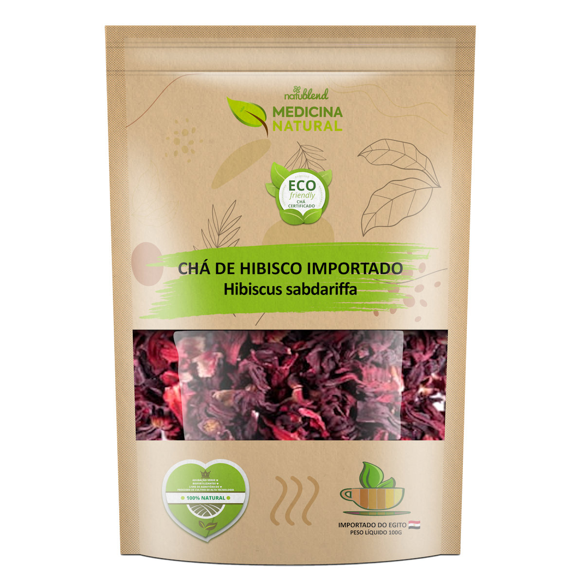 Chá de Hibisco - Hibiscus sabdariffa -Medicina Natural