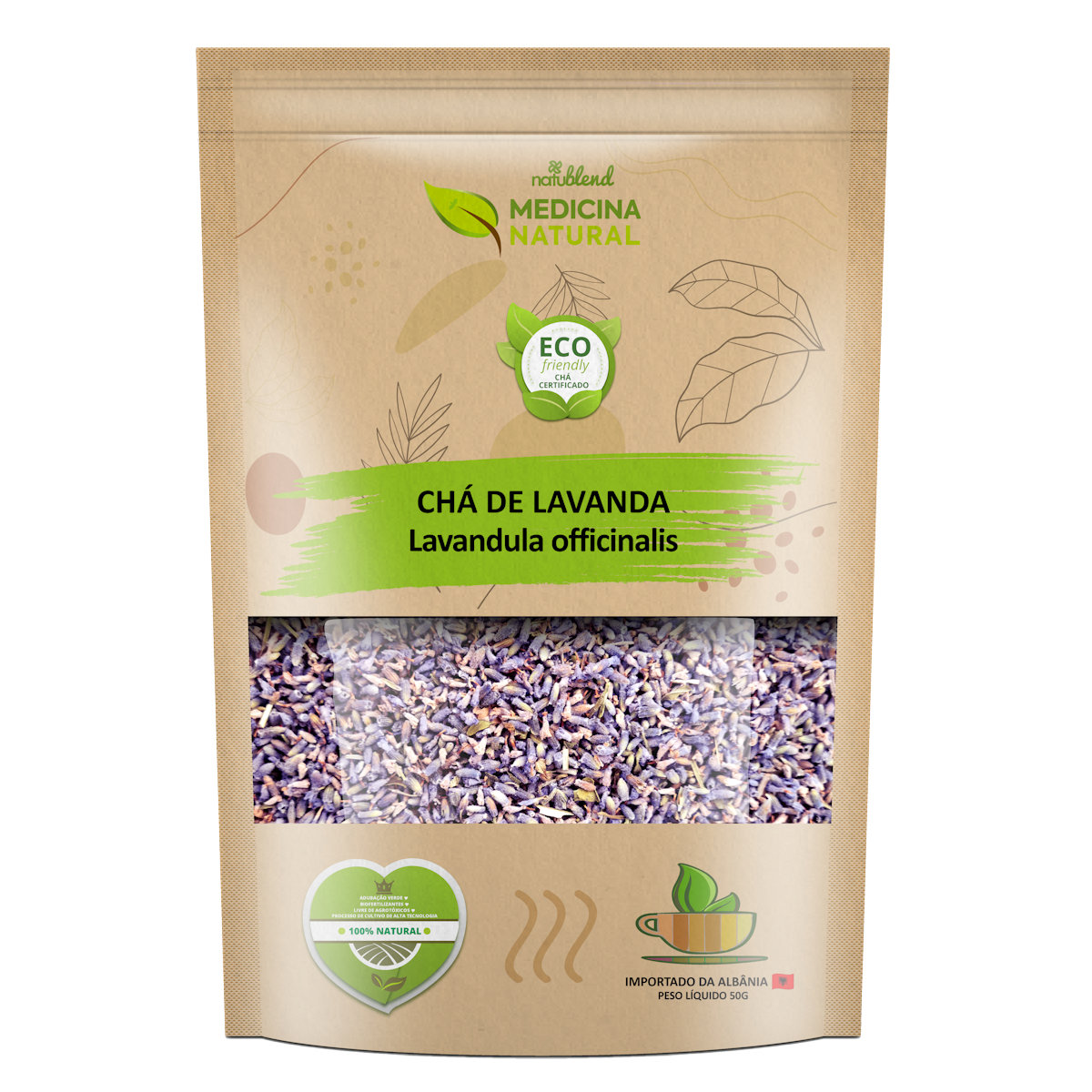 Chá de Lavanda - Alfazema Super Azul - Lavandula officinalis - Medicina Natural