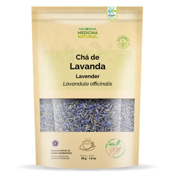 Flores secas de lavanda (Lavandula angustifolia) para chá