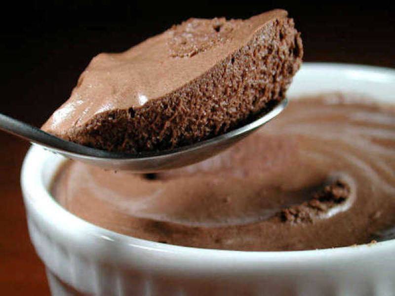 Mousse de chocolate light