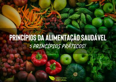 imagem com vários legumes e verduras que ajudam nos princípios da alimentação saudável